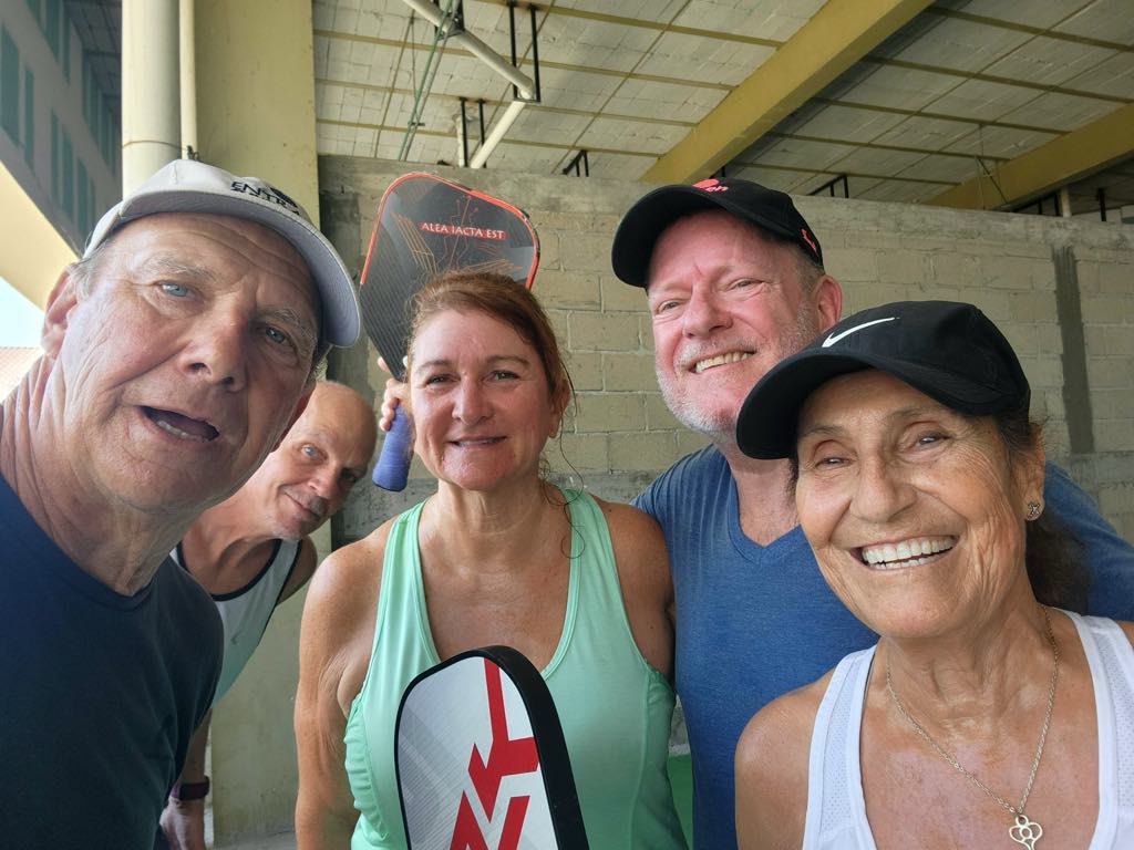 Smiling members after a session